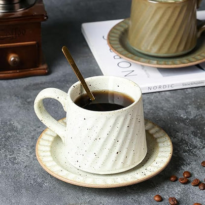 Vintage Ceramic Tea Cup and Saucer Set - Image 4