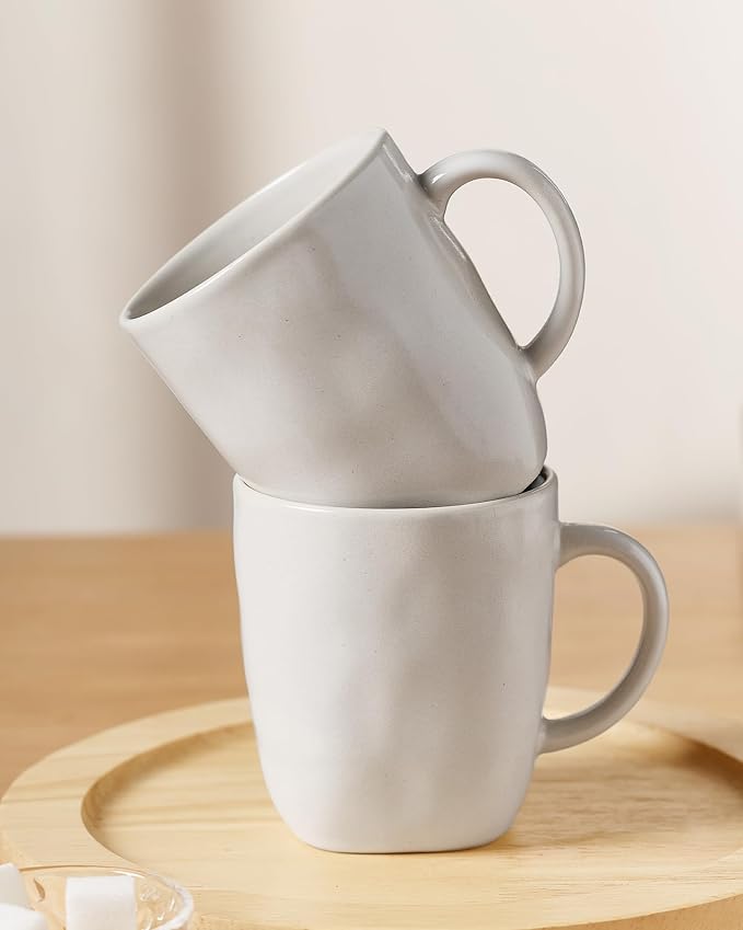 famiware Coffee Mugs Set of 4, Ocean Square 13oz Coffee Cup Set - Image 6
