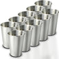10 Pack 16 oz 304 Stainless Steel Pint Cups, Shatter-Resistant | Food-Grade 304 by Unknown