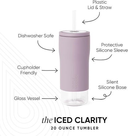 Simple Modern Glass Iced Coffee Cup - Image 2