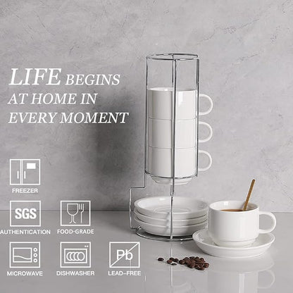 Sweejar Porcelain Cappuccino Cups - Image 2
