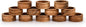 Napkin Rings Acacia Wood Set of 12 by BHAVATU