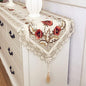 Arzoe Vintage European Flower Lace Table Runner Elegant Runners Cabinet Dining by Arzoe