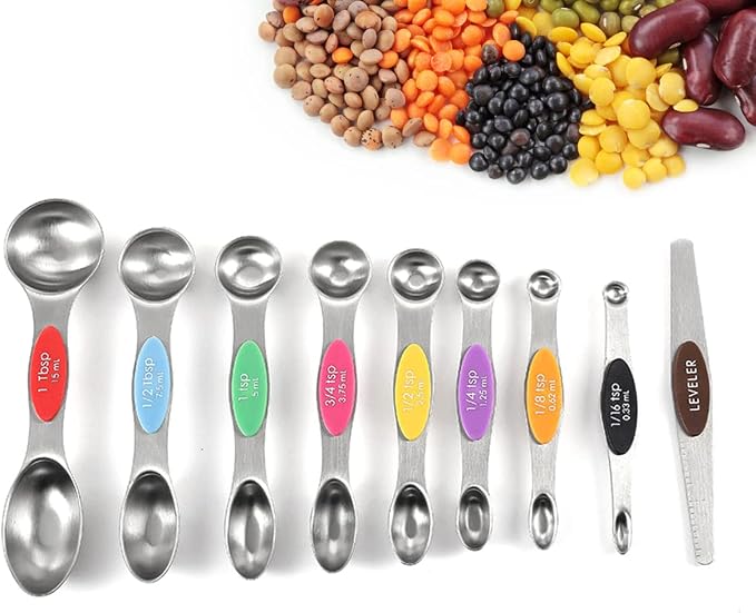 19-Pc Magnetic Measuring Cups and Spoons Set, - Image 4