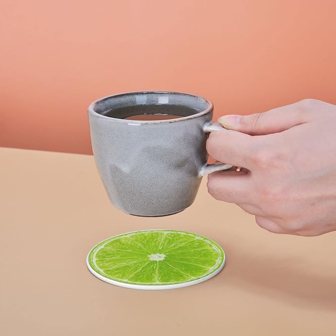 6 Pack Tropical Lime Slice Coaster - Image 7