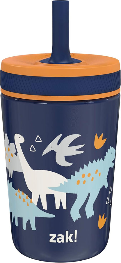 Zak Designs Zaksaurus Kelso 12oz Stainless Steel Leak-Proof Toddler Cup by ZakDesigns