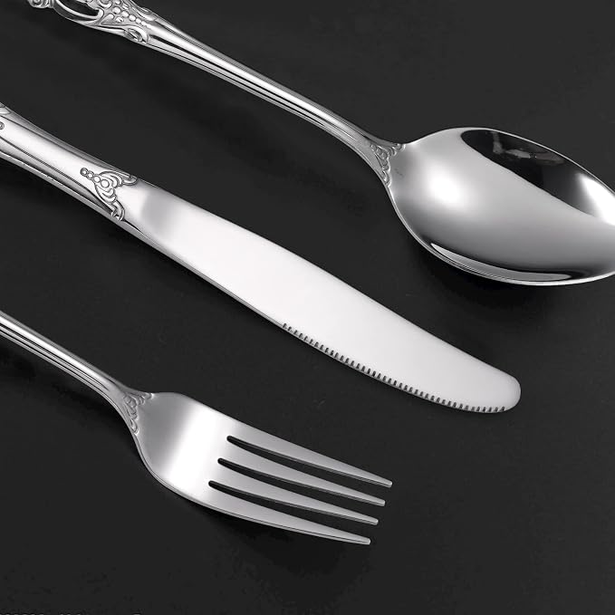 Retro Royal Silverware Silver Flatware Set - Image 6