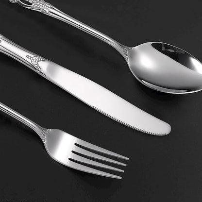 Retro Royal Silverware Silver Flatware Set - Image 6