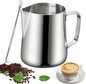 Milk Frothing Pitcher, 12oz Milk Frother Cup by UMUACCAN