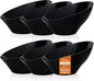 12 Pack black Plastic Serving Bowls by GoodLuck
