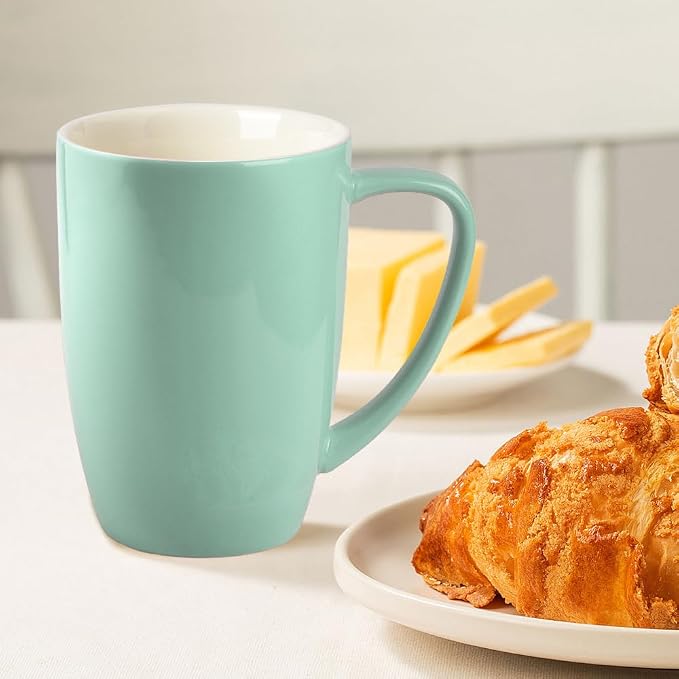 homEdge Porcelain Mug Set, 16 Ounces Cup - Image 3