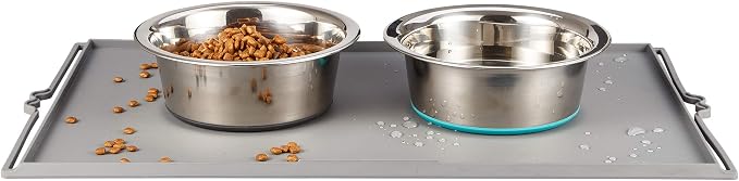 Deep Stainless Steel Anti-Slip Dog Bowls by PEGGY11