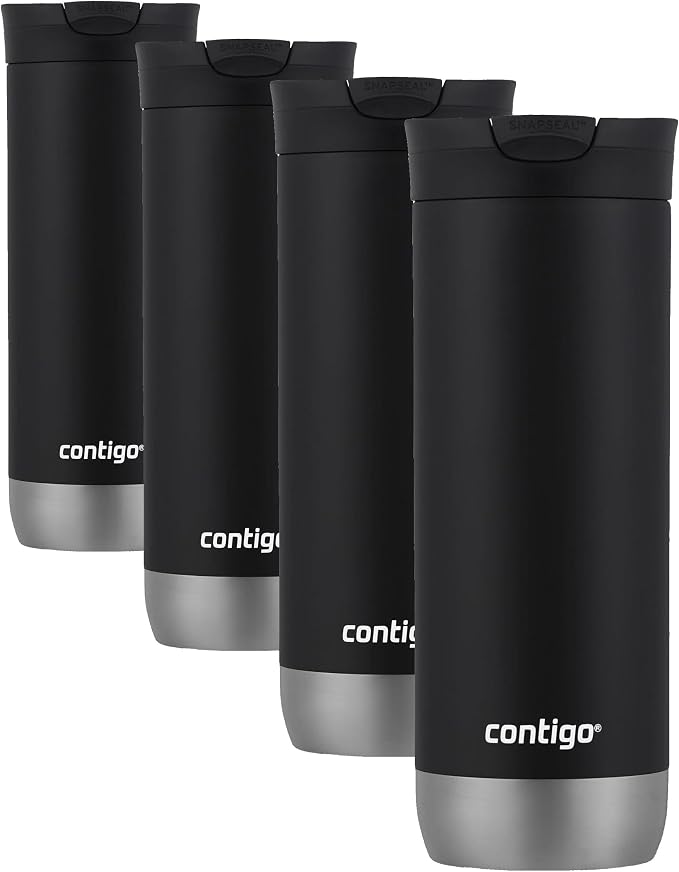 Contigo HuronTravel Mug Screw Cap Stainless Steel Drinking Cup by Unknown