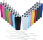 16 Pack Travel Coffee Tumbler 30 oz, Stainless Steel Mug with Lid and Straw, Insulated Cup for Water, Tea, Hot and Cold Drinks (Mixed color)