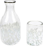 NOVICA Artisan Handblown Recycled Glass Carafe Cup in White Clear Mexico by Novica