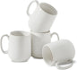 HASENSE Coffee Mugs Set of 4, 15 Ounce Porcelain Latte Mug Set by Hasense