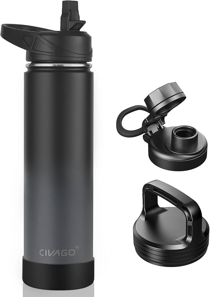 CIVAGO 24 oz Insulated Stainless Steel Water Bottle by CIVAGO