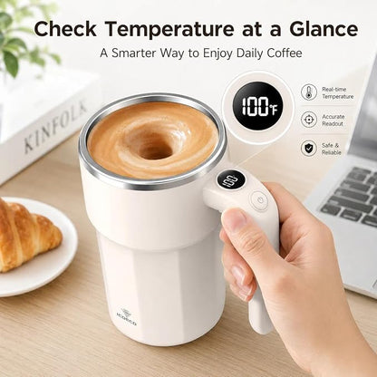 Self Stirring Coffee Mug, 12oz Rechargeable Magnetic Mixing Cup - Image 3