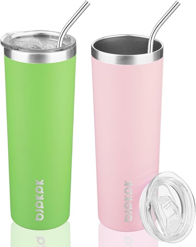 BJPKPK 20 oz 2 Pack Skinny Tumbler by BJPKPK