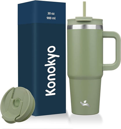 Konokyo 30 oz Insulated Tumbler Water Bottle by Konokyo