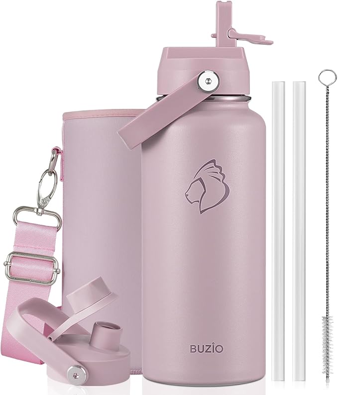BUZIO Insulated Stainless Steel Water Bottle 32 oz by BUZIO