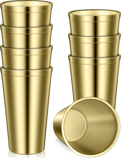 Zopeal Stainless Steel Cups 16 Oz, Double Wall Vacuum Pint Cup Tumbler by Zopeal