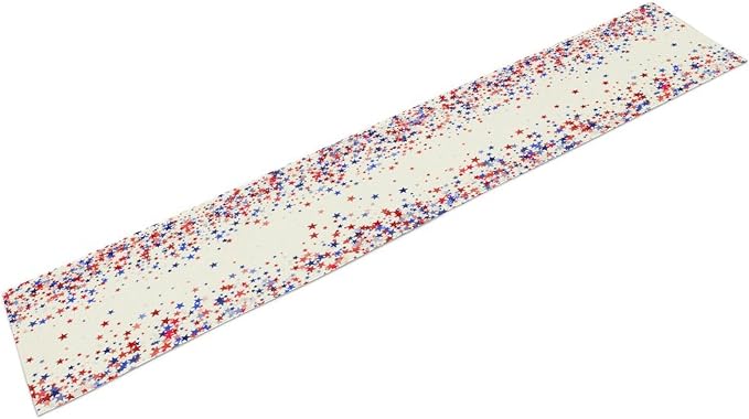 Independence Day Table Runner, 4th of July Red Blue Stars American President - Image 7