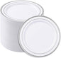 BESTSTAR 7 Inch White Plastic Plates,100PCS Disposable Dessert/Appetizer/Small Cake Plates with Silver Rim,Heavy Duty Plate Ideal for Christmas, Wedding and Birthday