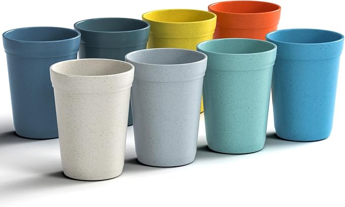 Homestockplus 12Oz Wheat Straw Cups, and Outdoor Use by Homestockplus