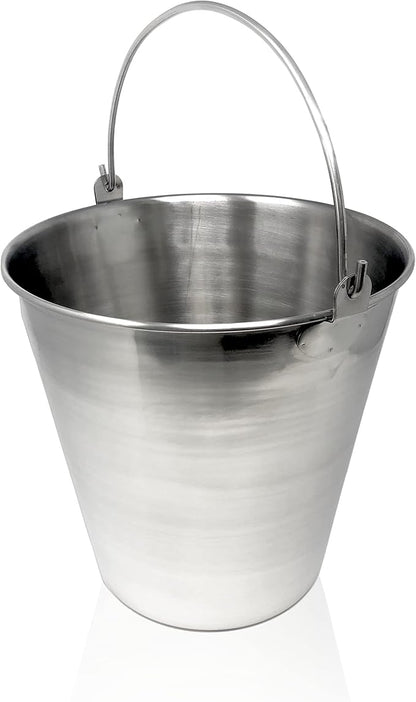 Lab Bucket Stainless Steel Perfect for Medical, Laboratory and Veterinary Applications (16 QT)
