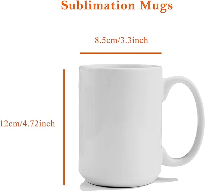 TANGLONG 12PCS Sublimation coffee Mugs 15 oz White Cups - Image 2