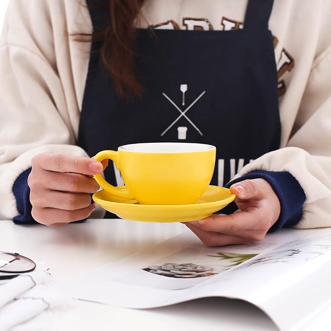 Coffeezone Small Speciality Coffee Double Espresso Cup and Saucer, Small - Image 2