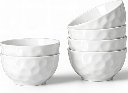 HOMBENE Porcelain Soup Bowls, 4.5 Inch Ice Cream Bowl, Kitchen Bowl Set by HOMBENE