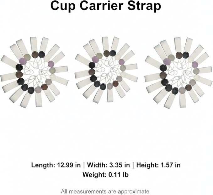 Adjustable PU Leather Cup Carrier Strap - Image 7