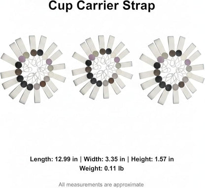 Adjustable PU Leather Cup Carrier Strap - Image 7