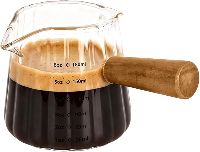 Adorever Espresso Cups 6 OZ, Double Spout Espresso Shot Glass by Adorever