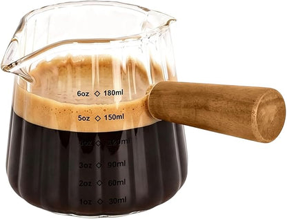 Adorever Espresso Cups 6 OZ, Double Spout Espresso Shot Glass by Adorever