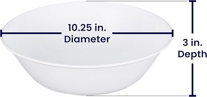 Corelle Livingware 2-quart Serving Bowl Winter Frost White - Image 2