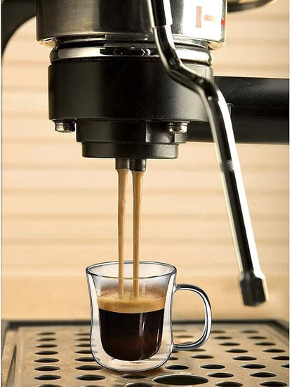 ecooe Espresso Cups 4 Oz Double Walled Glasses Coffee Mugs Set of 2, Insulated - Image 8