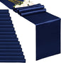 20-Pack Navy Blue 12 x 108 inches Long Premium Satin Table Runner | Wedding by REWOMC