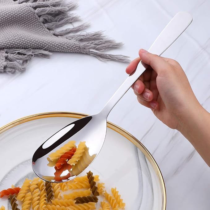 12 Inches Stainless Steel Salad Server Sets - Image 4