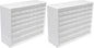 Akro-Mils 44-Drawer Plastic Drawer Storage Cabinet for Garage Organization, Bead Organizer, Building Bricks Storage, Teacher Toolbox, Makeup Organizer, 20-Inch W x 6-Inch D x 16-Inch H, 10144 White