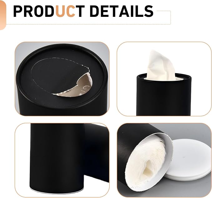 4 PCS Car Tissue Holder, Car Cup Holder Convenient Travel Tissue Tube, - Image 3