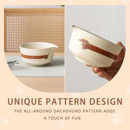Matcha Set with Dog Pattern, 17 OZ Matcha Bowl, Matcha Kit - Image 2