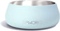 Sipworks Stainless Steel Dog Bowl – 32oz Weighted Metal Food and Water Bowls for Dogs and Cats with Non-Slip Base - Pet Bowls for All Breeds Sizes for Travel & Outdoor Play | Light Cyan