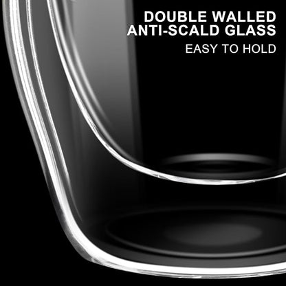 PARACITY Double Wall Glass Espresso Cups, 2.7 oz Expresso Shots, cappuccino - Image 2