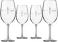 Rolf Glass | Fly Fishing All Purpose Wine Glass 18 Ounce | Set of 4 | Large Wine Glasses | Lead-Free Crystal Glass | Engraved All Purpose Wine Glasses | Made in the US | Outdoor Lifestyle