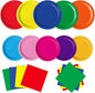 Oigco 60 PCS Colorful Paper Plates, Pastel Plates and Napkins, Rainbow by Oigco