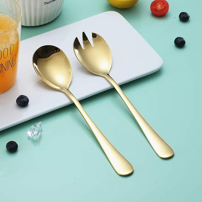 Gold Salad Server Set, Berglander Stainless Steel Salad Serving Set - Image 3
