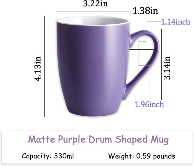 Coffee Mugs Set of 6, 12oz Ceramic Coffee Mugs - Image 3